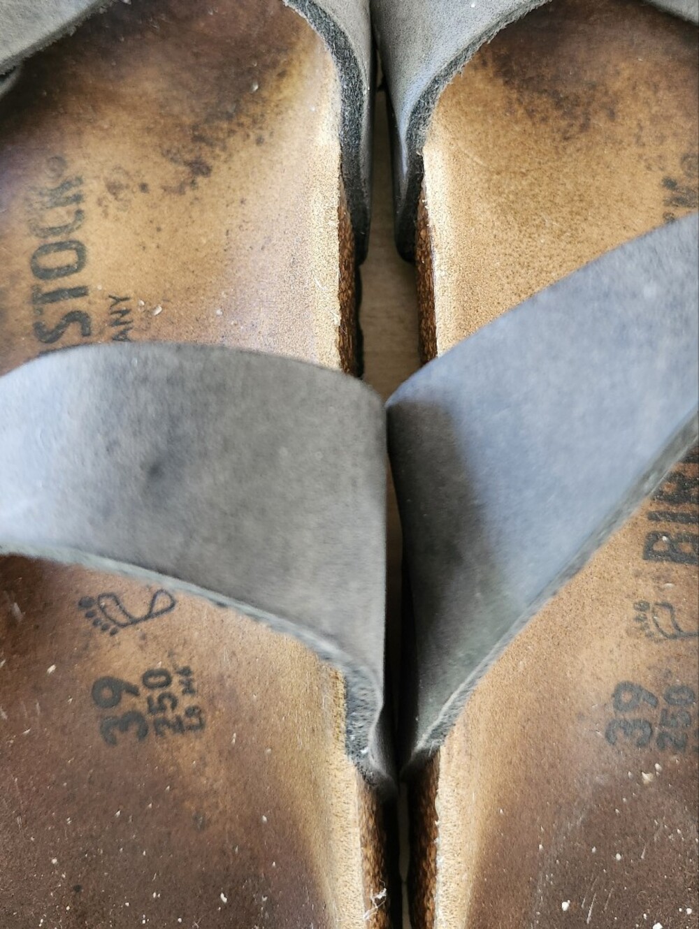 Franca Birkenstock Charcoal Black Size 39 - Picture 2 of 6